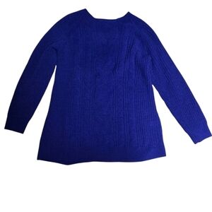 JJill Purple Chenille Sweater Soft Size Medium